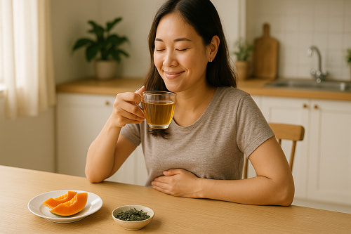 Trà cỏ mực hỗ trợ tiêu hóa, giúp nhuận tràng nhẹ nhàng
