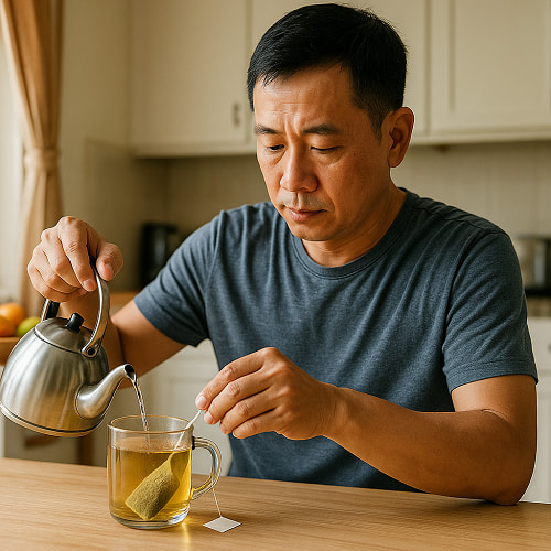 Vấn đề khi pha trà túi lọc dây thìa canh sai cách