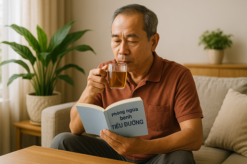 Dùng trà túi lọc dây thìa canh cho người tiểu đường tuýp 2 được không ?