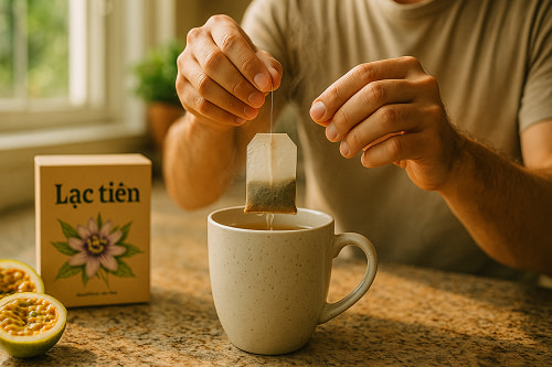 Uống trà lạc tiên có gây nghiện không ?