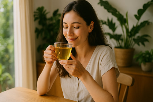 Trà túi lọc lạc tiên có gây nóng trong người không ?