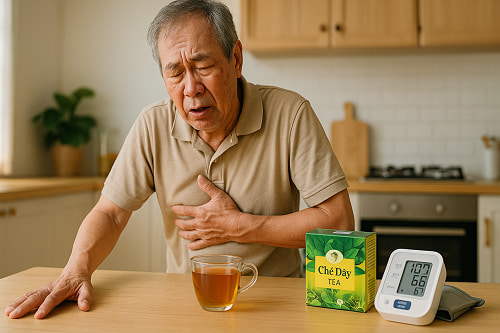 Cách sử dụng trà túi lọc chè dây tránh tụt huyết áp