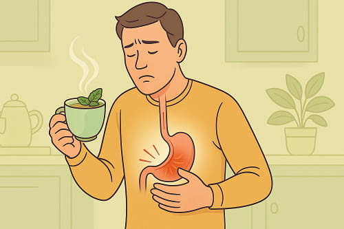 Người bị trào ngược dạ dày có nên dùng trà bạc hà không ?