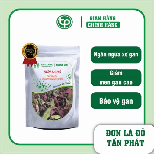 Giá bán đơn lá đỏ hỗ trợ điều trị viêm gan tại Thảo Dược Tấn Phát