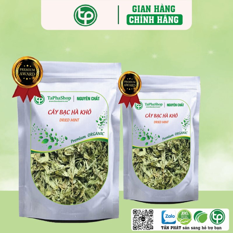 Cây bạc hà khô trong việc chữa cảm cúm