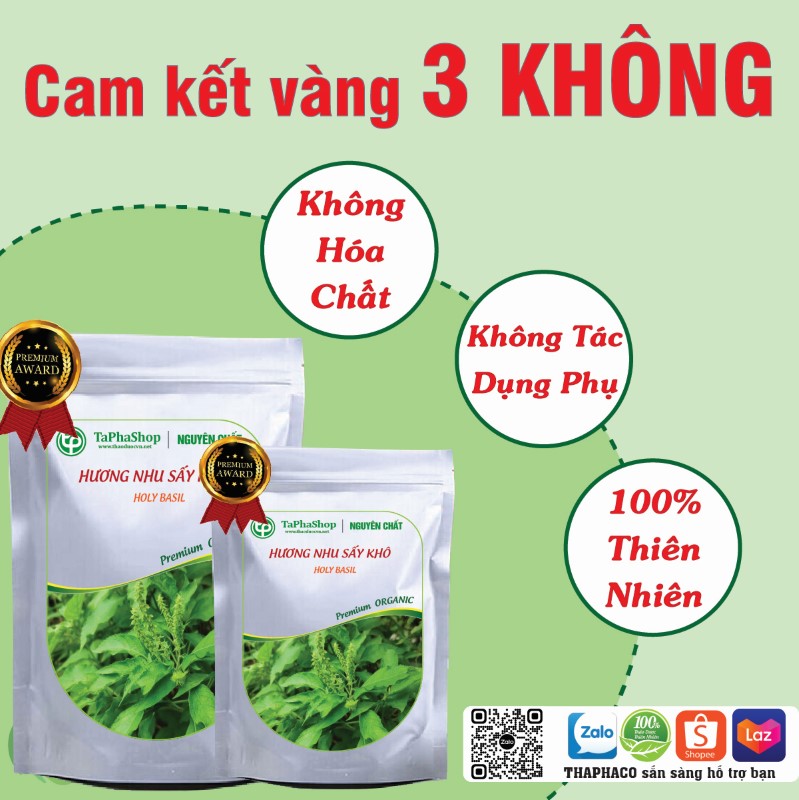 Hương nhu hỗ trợ điều trị rụng tóc