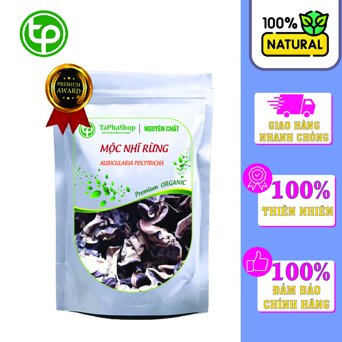 Mộc nhĩ rừng hỗ trợ điều trị tiểu đường Tấn Phát