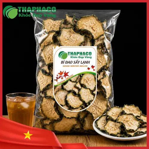 Bí đao sấy lạnh nguyên chất với màu xanh tự nhiên được đóng gói cẩn thận