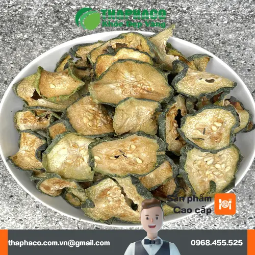 Các lát bí đao sấy lạnh được đóng gói cẩn thận tại THAPHACO