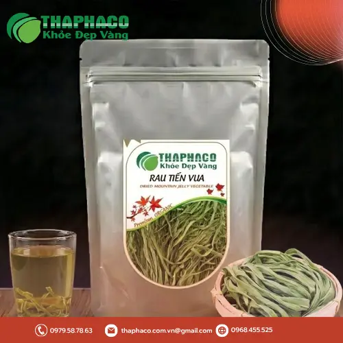 Rau tiến vua khô nguyên liệu