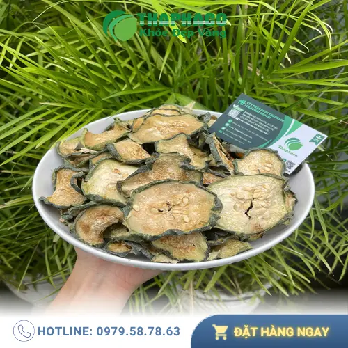 Hoàn thành và thưởng thức trà bí đao sấy lạnh