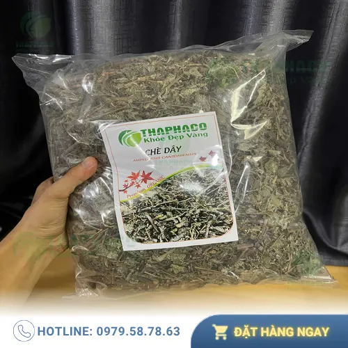 Phấn trắng tự nhiên trên chè dây khô chất lượng
