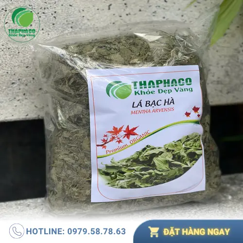Sản phẩm lá bạc hà khô của THAPHACO