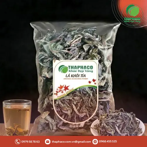 Lá Khôi Tía khô chuẩn bị bảo quản