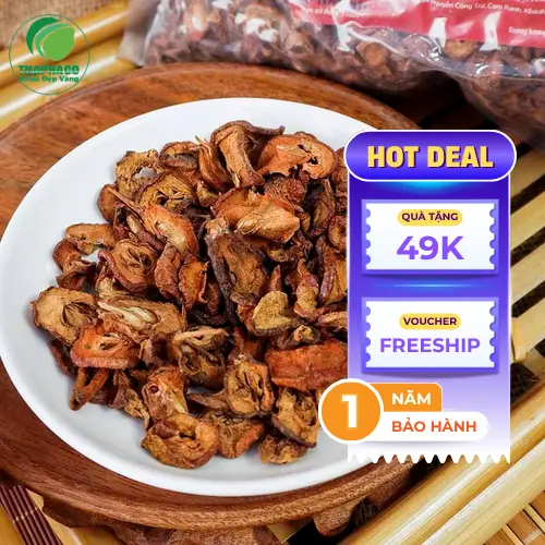 Pha trà từ táo mèo sấy khô tiện lợi