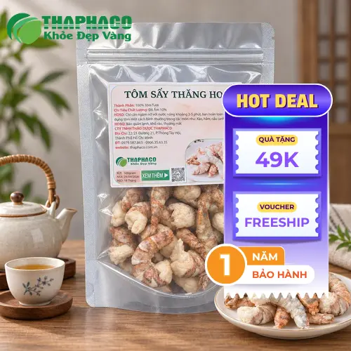 Com chien tom say thang hoa dam da va tơi xốp