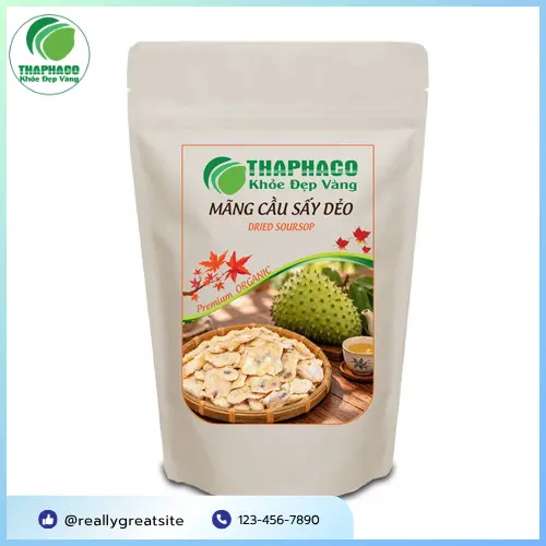 Mãng cầu sấy dẻo THAPHACO thơm ngon tự nhiên