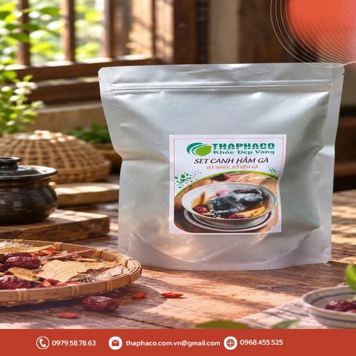Chi tiết các thành phần trong gói canh hầm gà