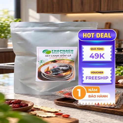 Món canh hầm gà thảo mộc hoàn thành thơm ngon bổ dưỡng